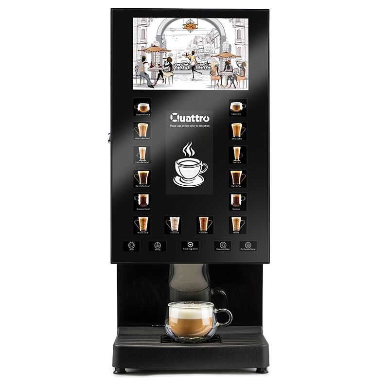 Matrix Catering Systems Quattro Classic Commercial Coffee Machine - High Capacity 14 Drink Menu