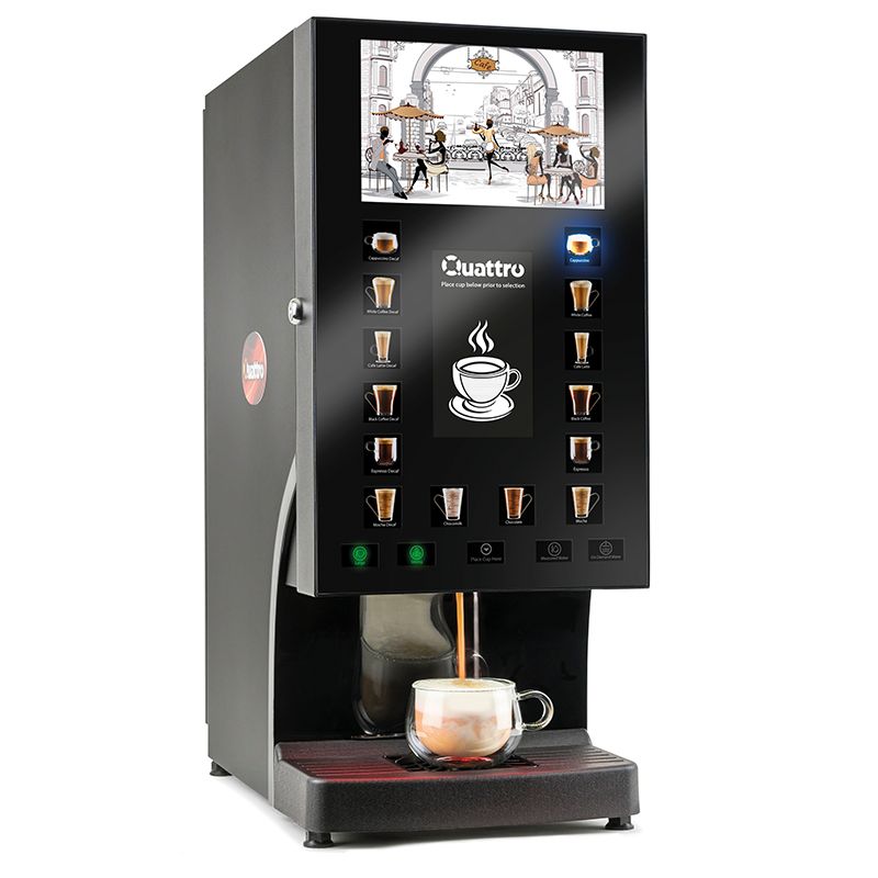Matrix Catering Systems Quattro Classic Commercial Coffee Machine - High Capacity 14 Drink Menu