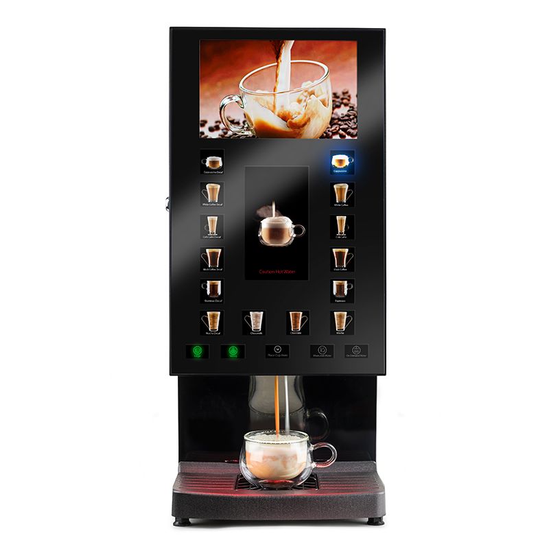 Matrix Catering Systems Quattro Media Commercial Coffee Machine - Touch Interface 14 Drink Menu