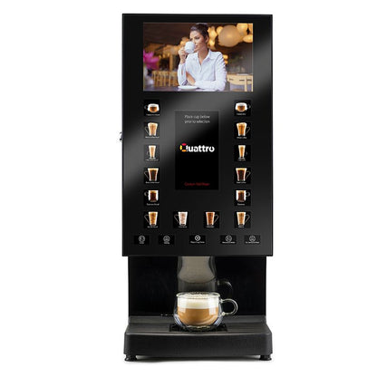 Matrix Catering Systems Quattro Media Commercial Coffee Machine - Touch Interface 14 Drink Menu