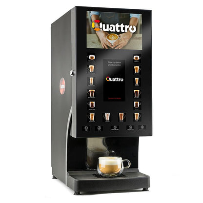 Matrix Catering Systems Quattro Media Commercial Coffee Machine - Touch Interface 14 Drink Menu